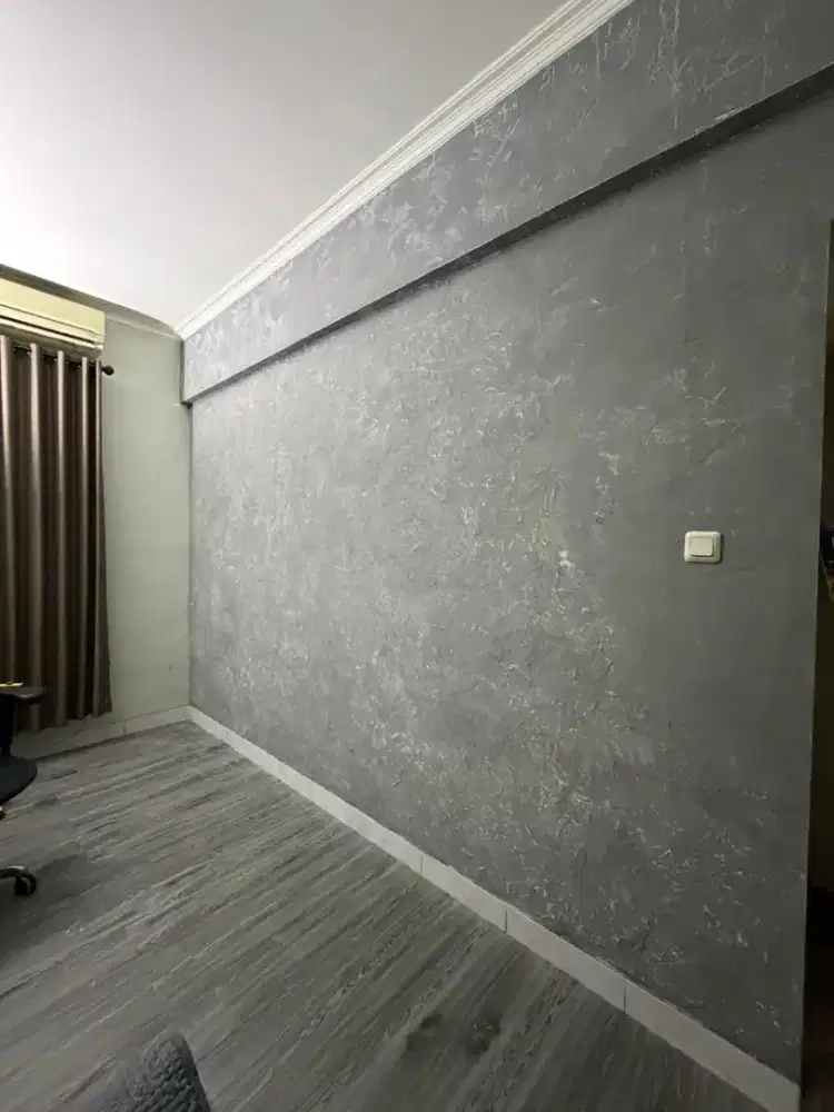 CAT DINDING TEKSTUR KAMPROT INTERIOR DAN EXTERIOR