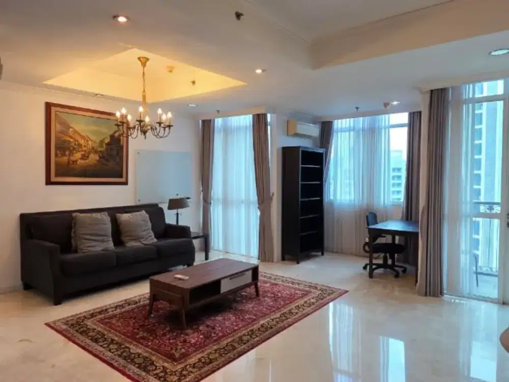 DIJUAL MURAH Apartemen Bellagio Residence Mega Kuningan 1BR 84.4sqm Furnish - Dekat ke One Satrio LRT MRT Busway