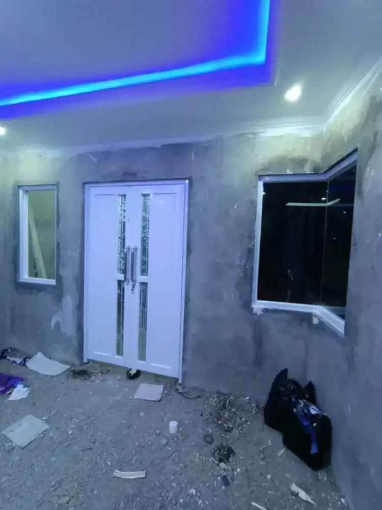 Pemasangan pintu kaca jendela kusen