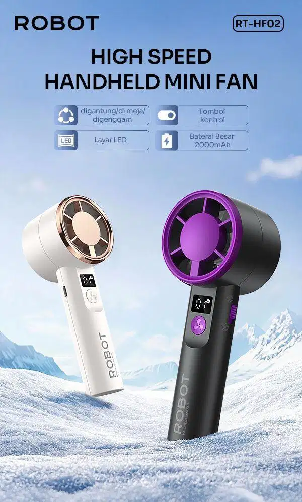 Mini Fan Portabel Robot RT HF02