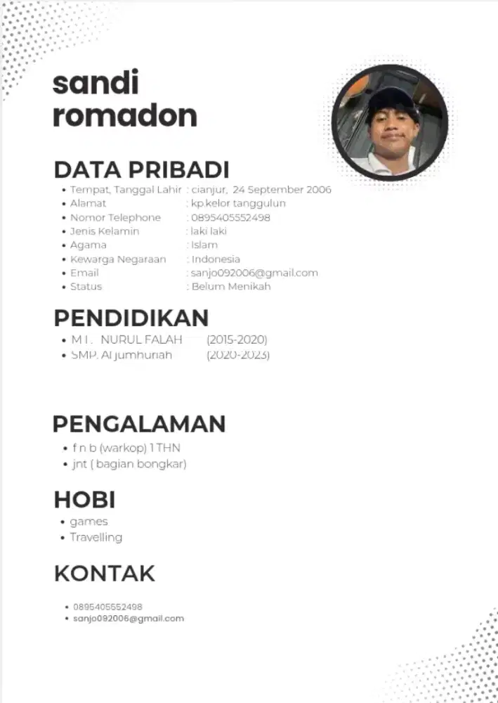 Cari pekerjaan apa saja