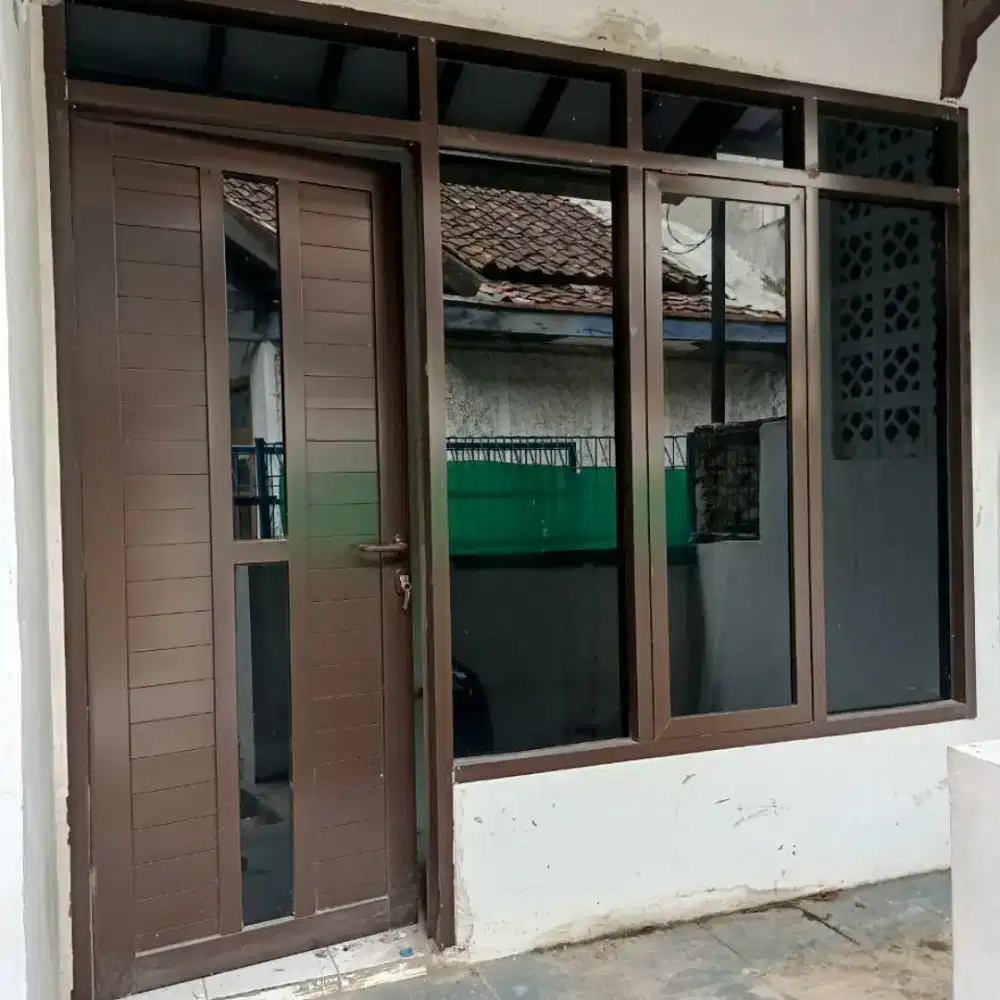 Menerima pemangan pintu kusen alumunium kusen kaca jendela dll