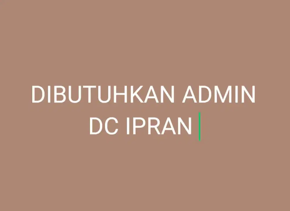 Dibutuhkan admin