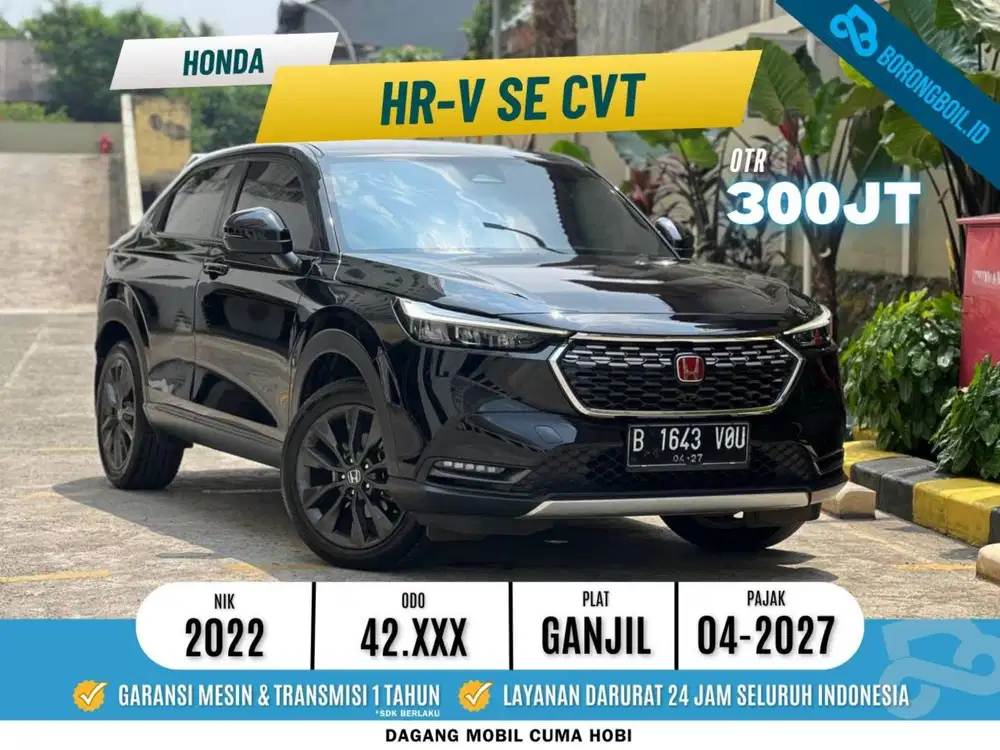 HRV 1.5 SE CVT 2022 Hitam