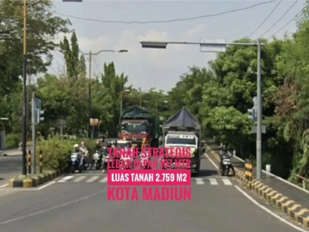 JUAL, Tanah Pekarangan LD 107 mtr, Per3an Ringroad-Urip Sumoharjo KOTA MADIUN Baguss