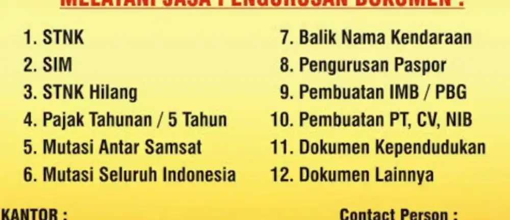 Marketing Birojasa di Bt 18 Kijang, berpengalaman