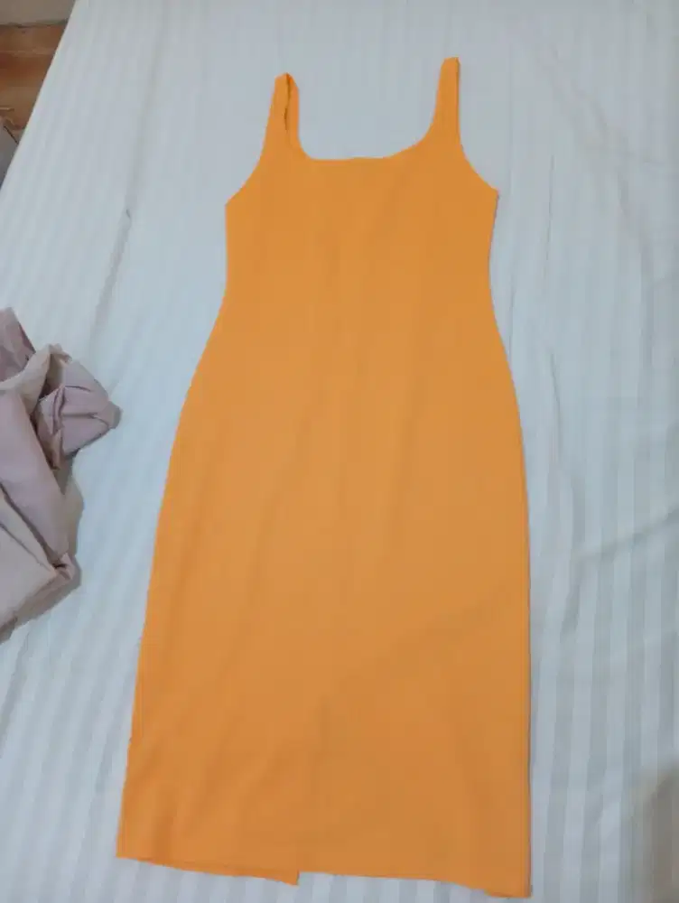 ZARA orange dress