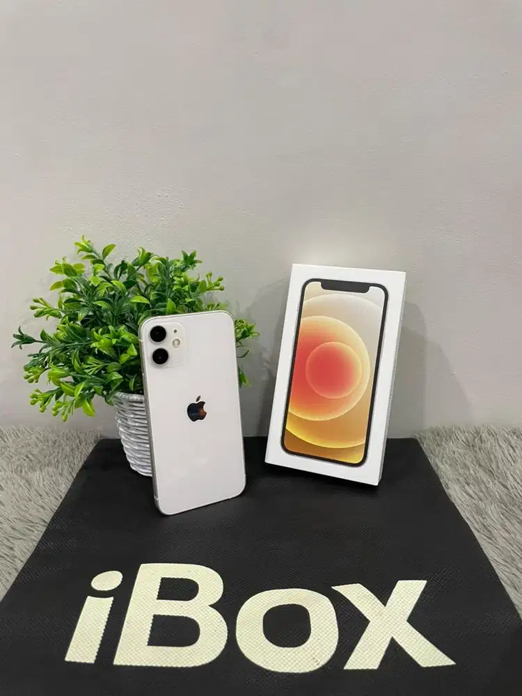 IPhone 12 Mini 128GB iBox White mulus Fullset Ori BH 90% 3Utool 100
