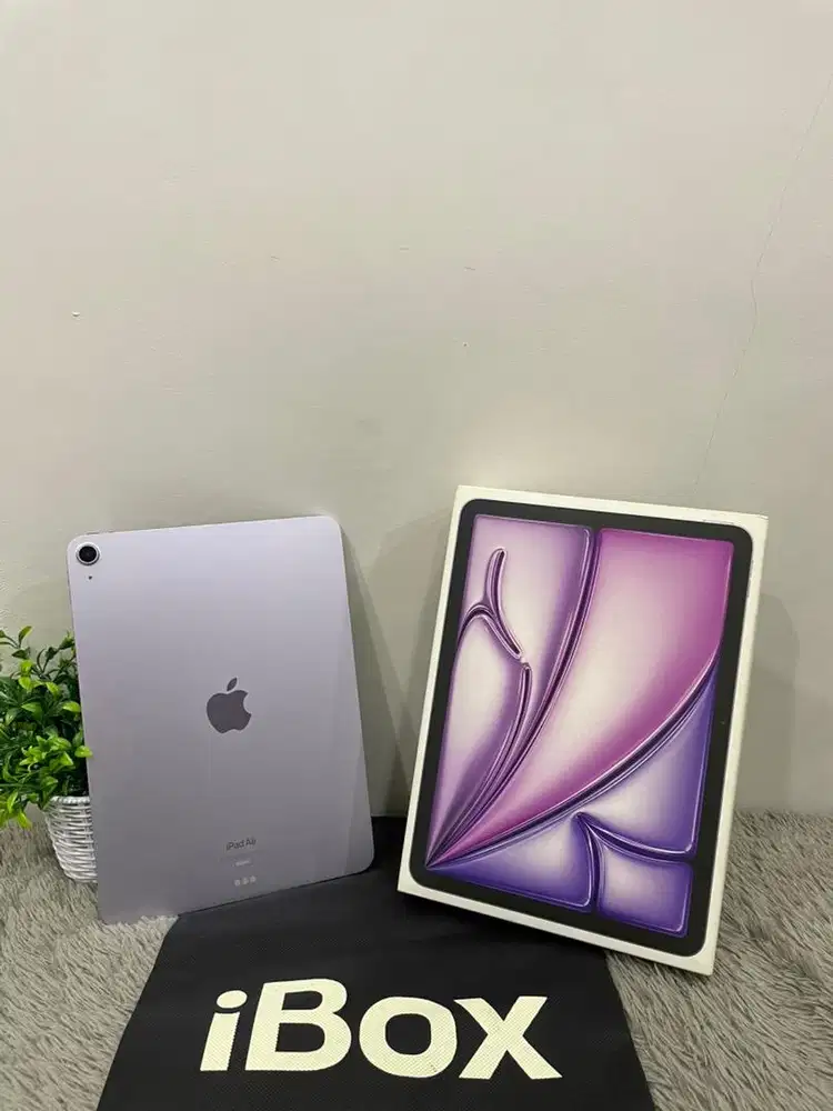 IPad Air M2 11inch 128GB iBox Purple mulus Fullset Ori BH 87% Wifi