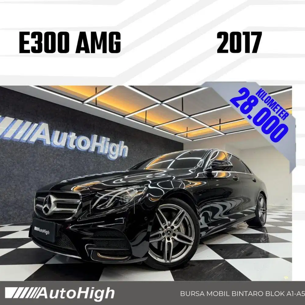 DP10% [Km28.000] E300 AMG 2017 Black Reg 2019 #AUTOHIGH