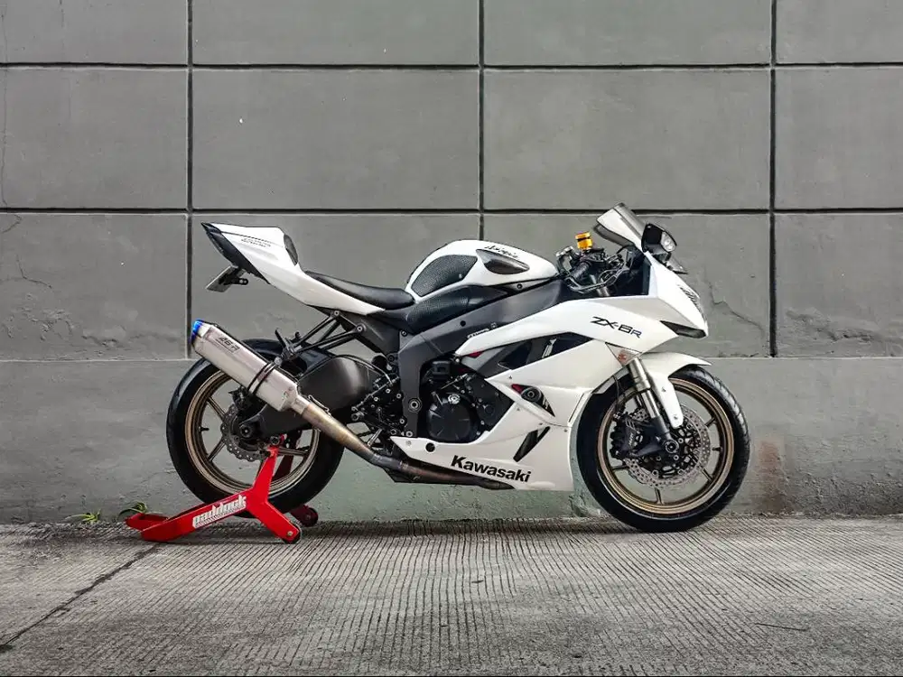 Kawasaki ZX6R 2011 Putih Langka FP Istimewa TT FULL MODIF ZX6 ZX