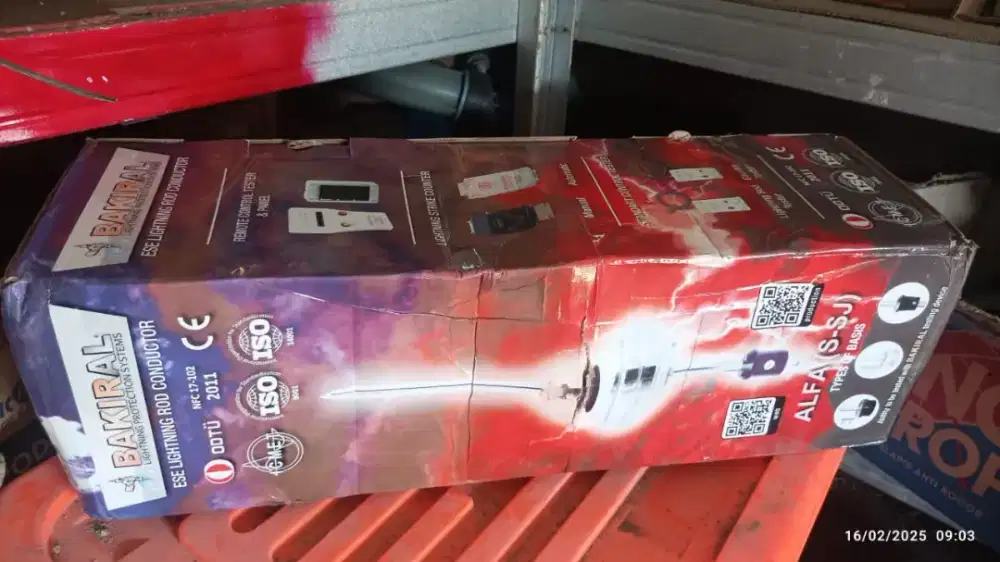 Head Terminal Penangkal Petir Bakiral Alfa S 180-200 Meter