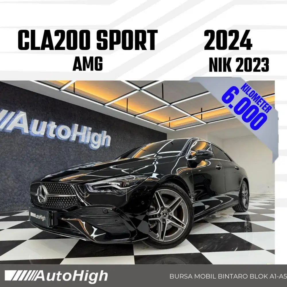 DP10% [Km6.000] CLA200 AMG 2023 Black / CLA 200 Reg 2024 #AUTOHIGH