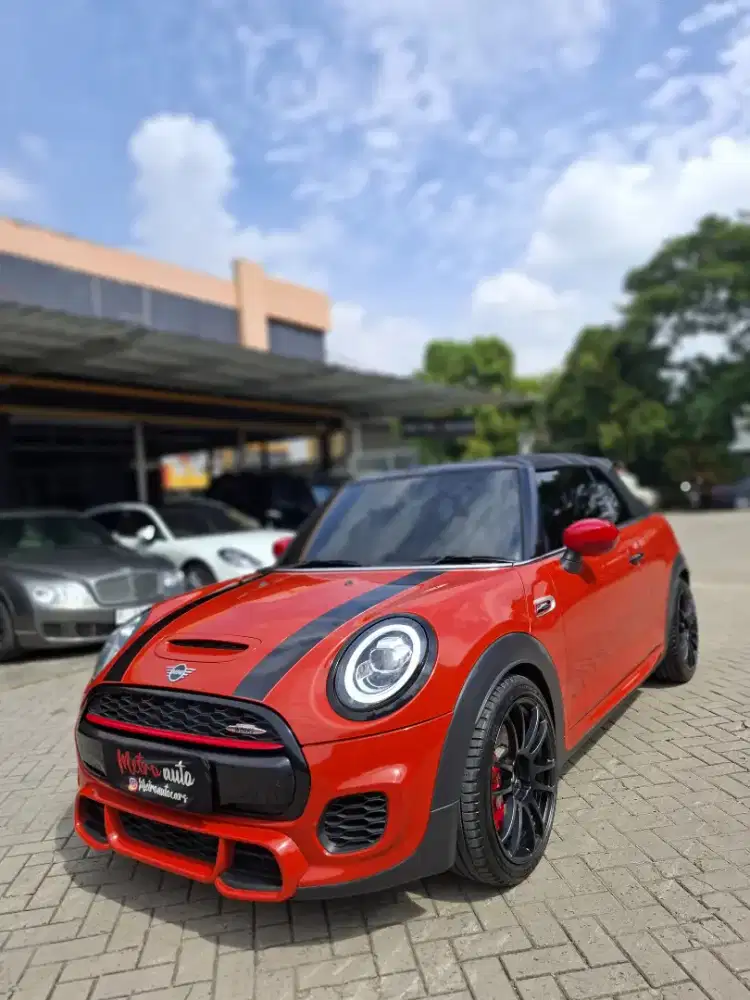 Minicooper JCW cabrio 2019 antik termurah
