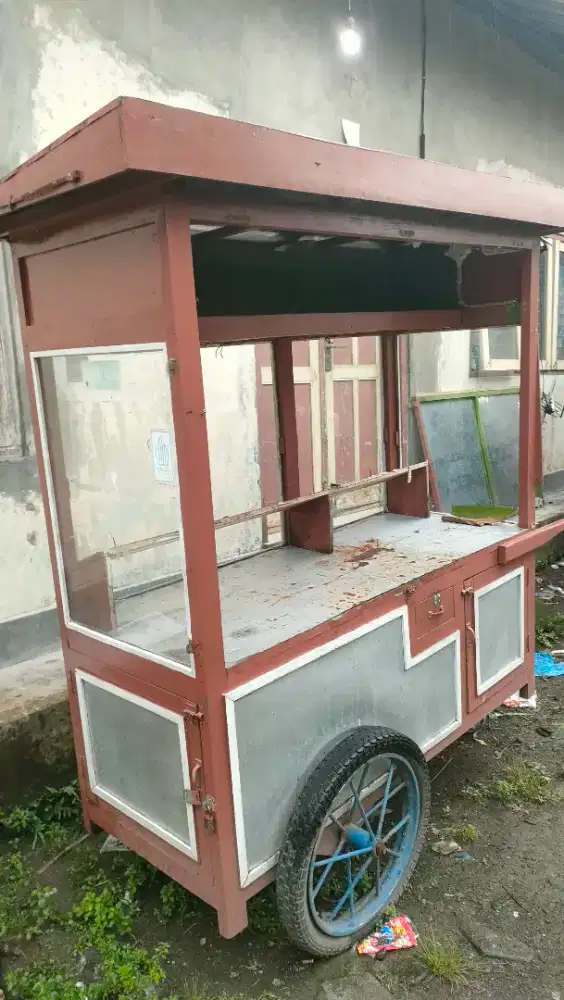 Jual cepat gerobak bekas tinggal pake