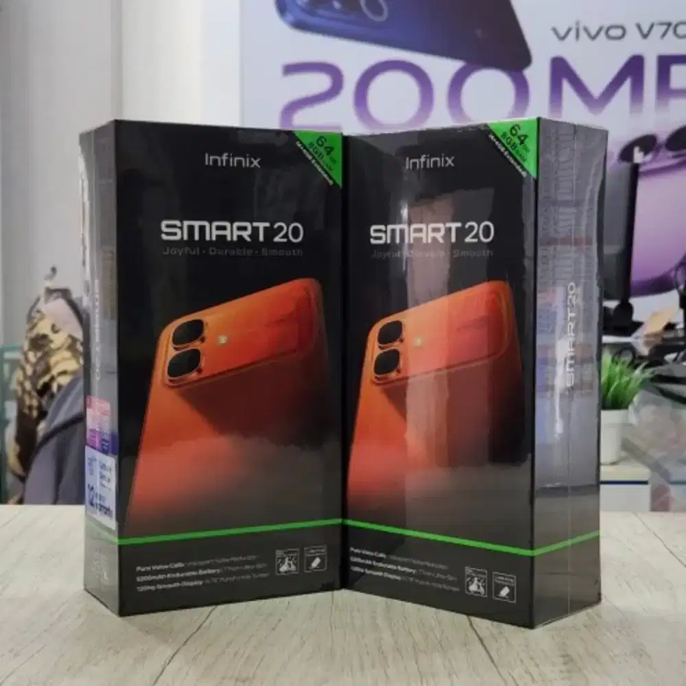 INFINIX SMART 20 4/128GB GARANSI RESMI 1 TAHUN