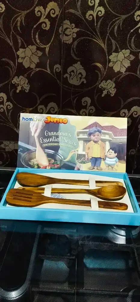 Home liv set sutil kayu jati foodgrade