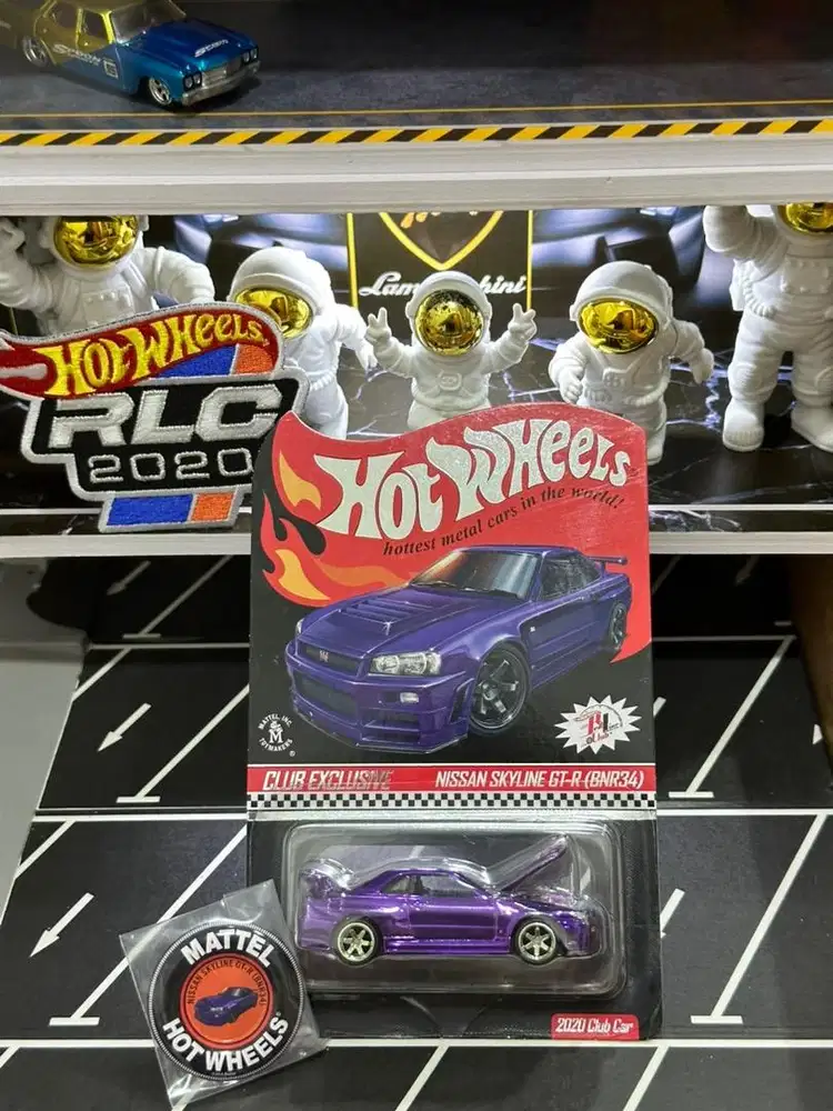 HOT WHEELS NISSAN SKYLINE GTR BNR R34 RLC UNGU BONUS RUBBER BRIDGESTON