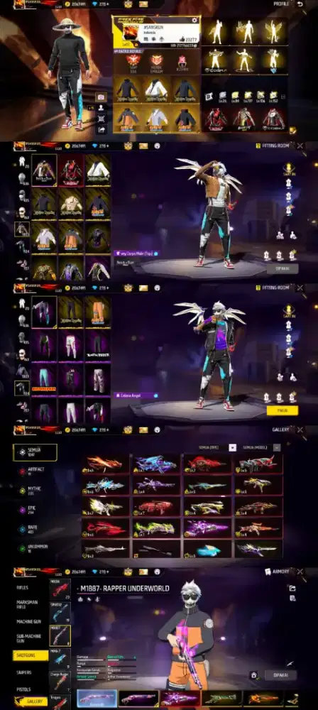 JUAL AKUN FF SPEK SULTAN AMANAH