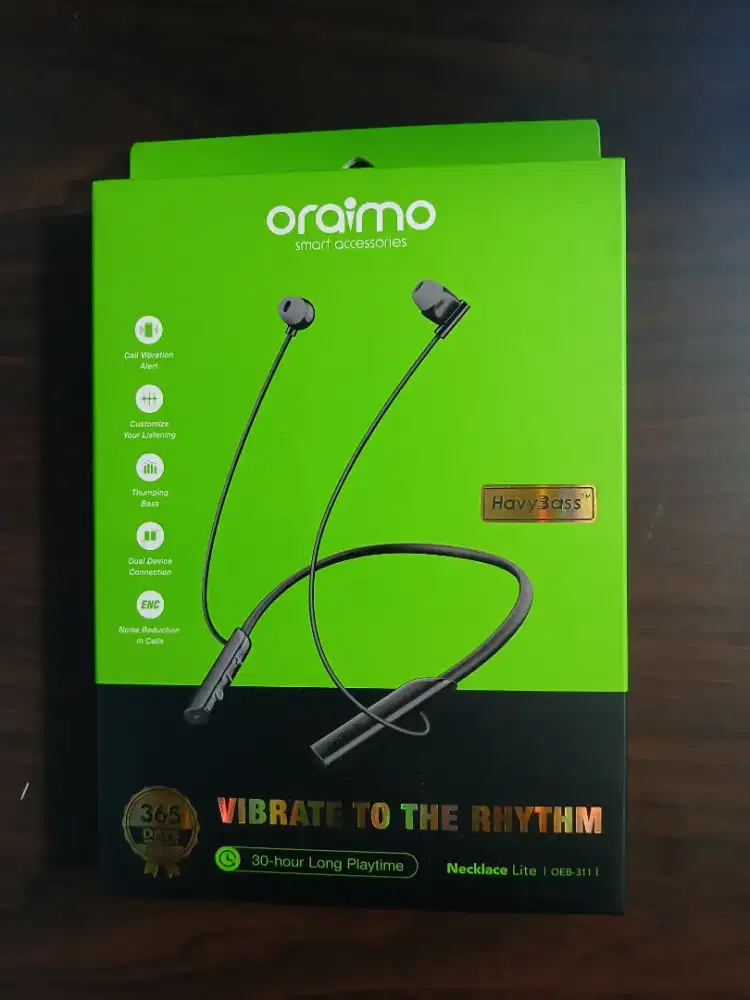 oraimo Headset Bluetooth Tali Leher Nirkabel OEB-E30D Shark 4 OEB-311