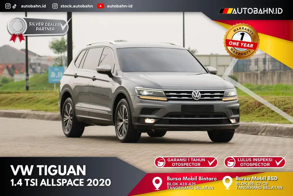 Canggih Pol! VW Tiguan Allspace 1.4 TSI 2020 Carplay Warranty! X1 a200