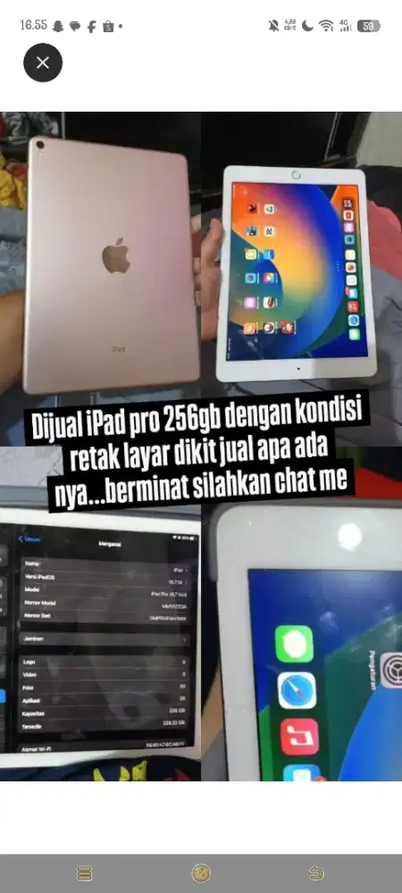 ipad pro 2016 jual apa ada nya