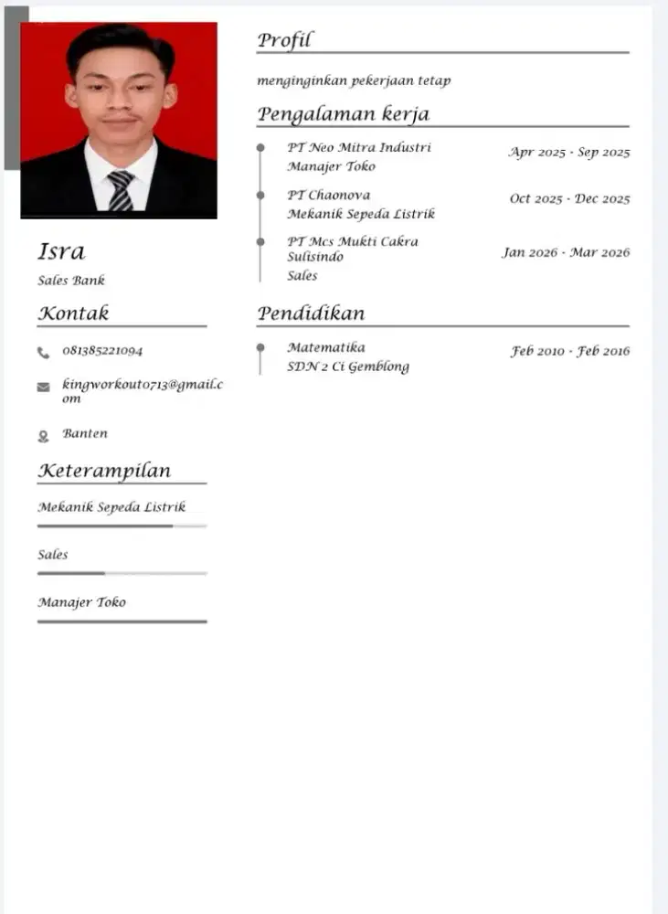 Cari pekerjaan tetap