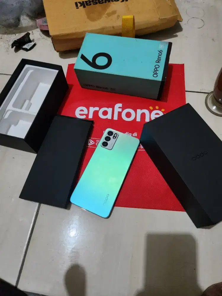 Oppo reno 6 5G 8/128 garansi resmi oppo