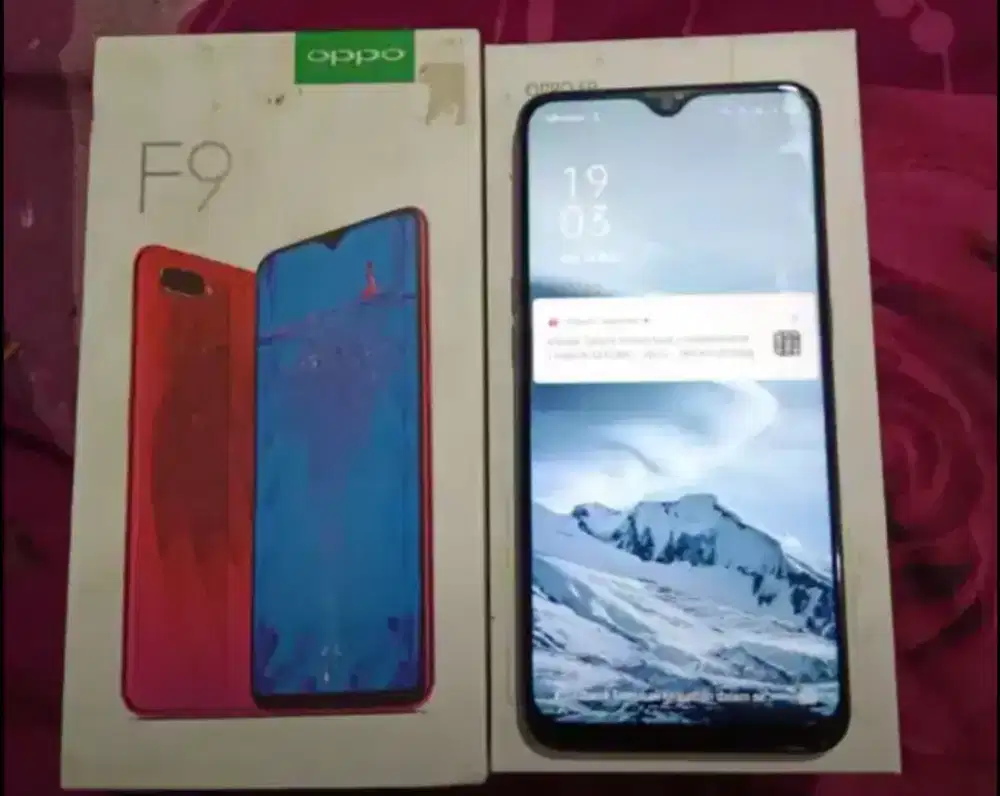 Oppo f9 4/64gb fullset