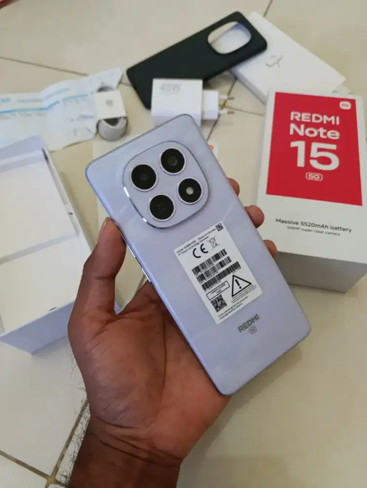 Redmi Note 15 5G 12+6/512 Fullset Superr..TT ajukan