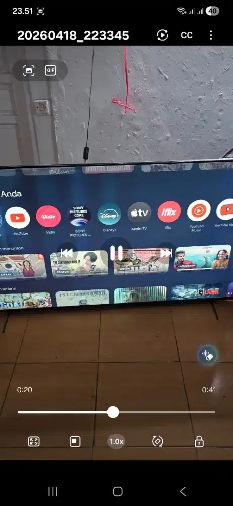 Tv led Sony bravia 65 inch