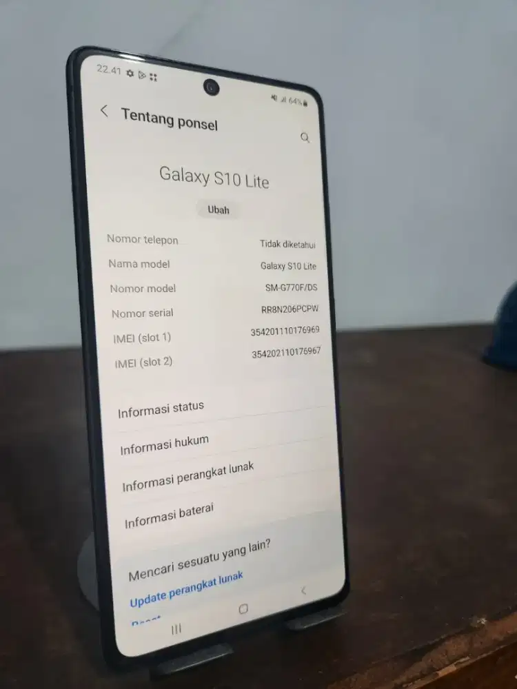 Samsung S10 Lite 8/128 SEIN original
Nominus lumayan mulus