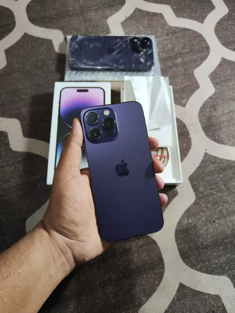 Iphone 14 promax 128gb ibox fullset mulus