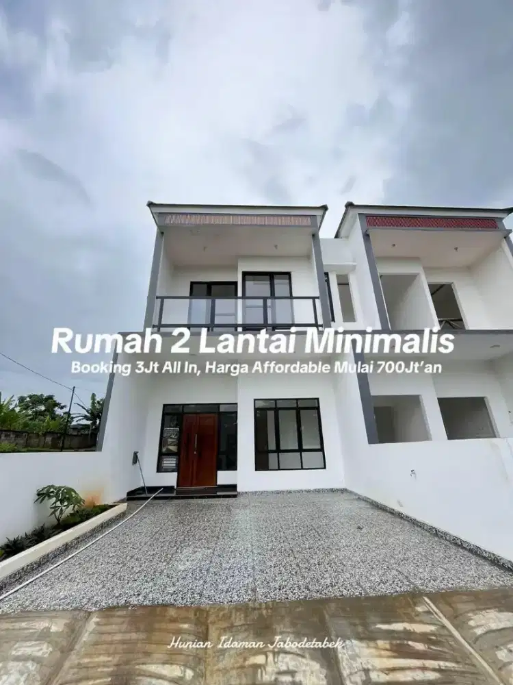 Over Kredit 35Juta Rumah 2 Lantai Baru di Cibinong Bogor