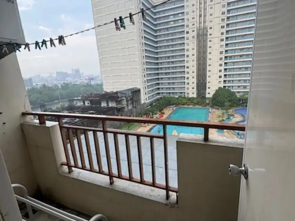 SEWA Apartemen Teluk Intan Pluit di Topaz tipe 1 Kamar Kosongan Lt 8
