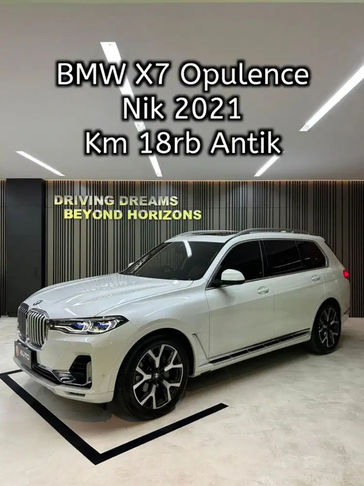 BMW X7 xDrive40i Opulence AT 2022 Putih Km18rb Nik 2021