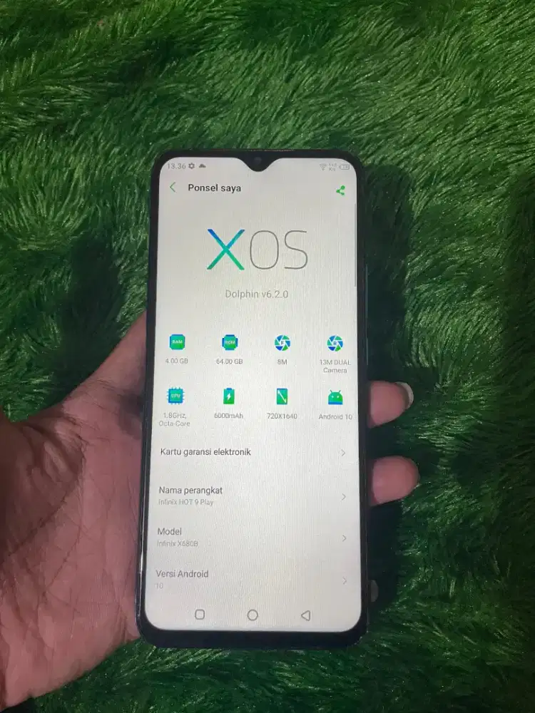 INFINIX HOT 9 PLAY (SIDIK JARI ON)
RAM 4/64