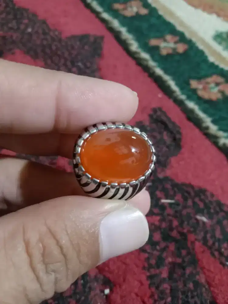Jual batu akik bacan Obi ring titan