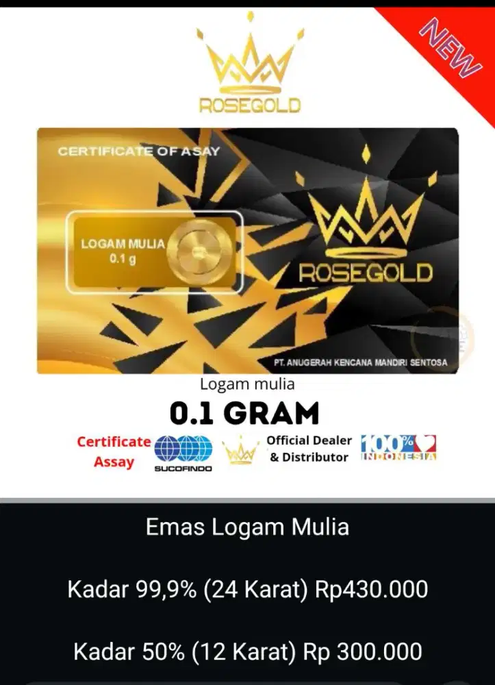 Jual logam mulia