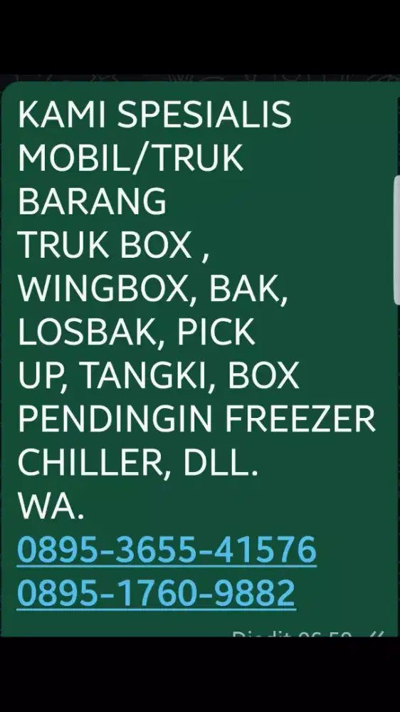 Box Fiber almunium besi mobil 4ban 6ban 10ban berikut mobilnya