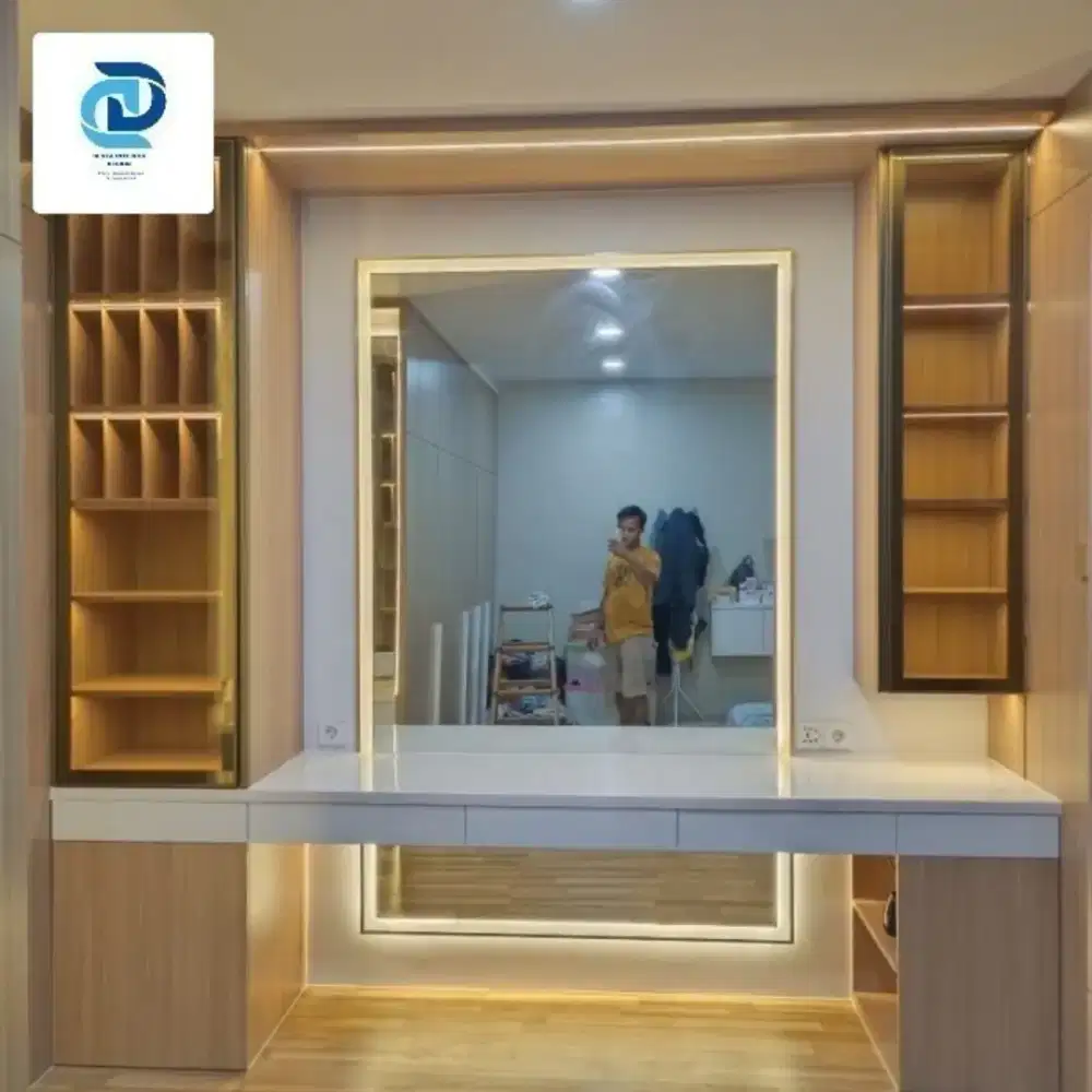 Paket furniture custom kitchenset bedset partisi wall panel murmer