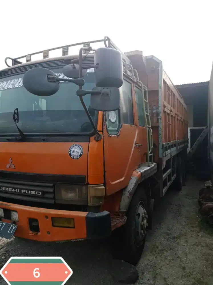 Bak besi ex pasir truk Mitsubishi Fuso Ganjo 6x4 2012