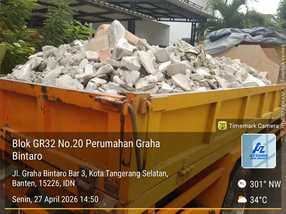 Jasa buang puing dan buang sampah