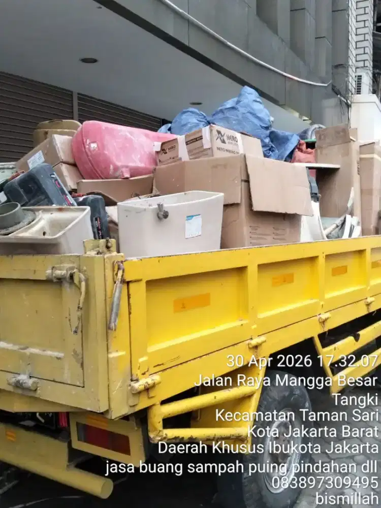 Jasa buang puing dan buang sampah proyek