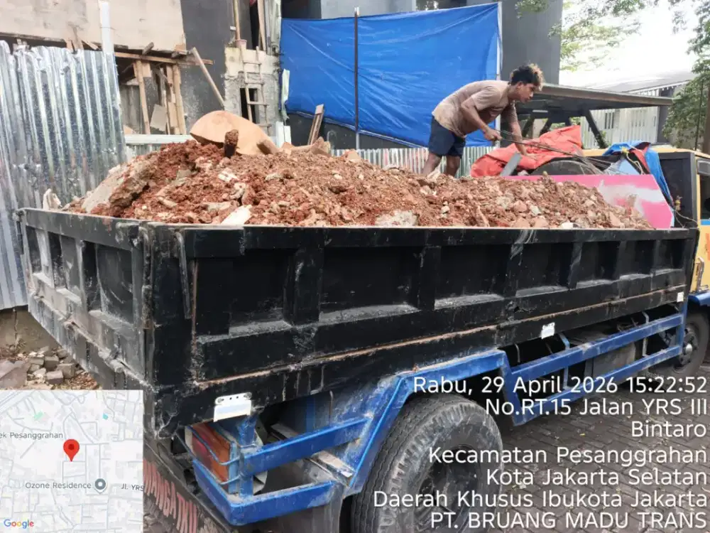 Jasa buang puing dan pengurugan