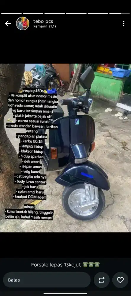Vespa p150s jdisbsusjsbsbsjbsbdbrv