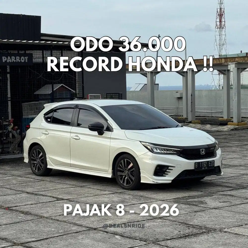 ODO 36.000 ANTIKK !! PAJAK 8/2026 HONDA CITY RS HATCHBACK 2021 MULUS