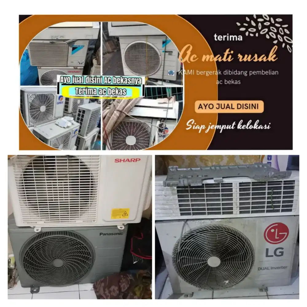 Terima ac bekas rusak