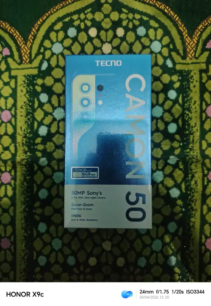 Tecno Camon 50 8+8/128GB Segelbox New Resmi 1 Tahun