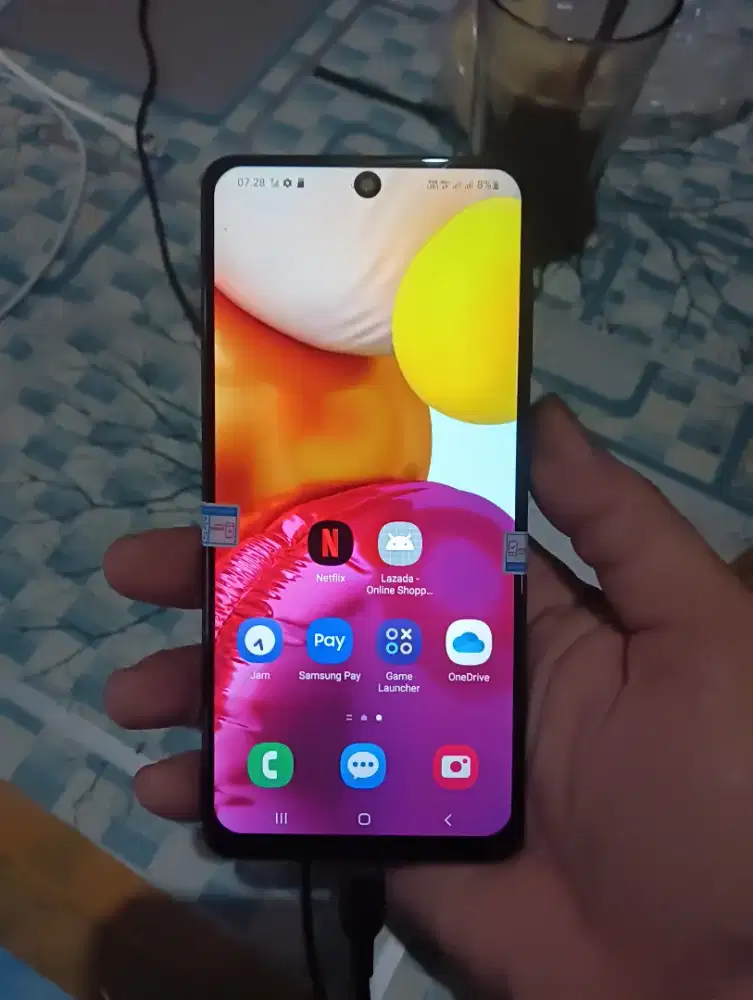 Samsung A71 ram 8+8 Rom 128 4G dual sim card batangan